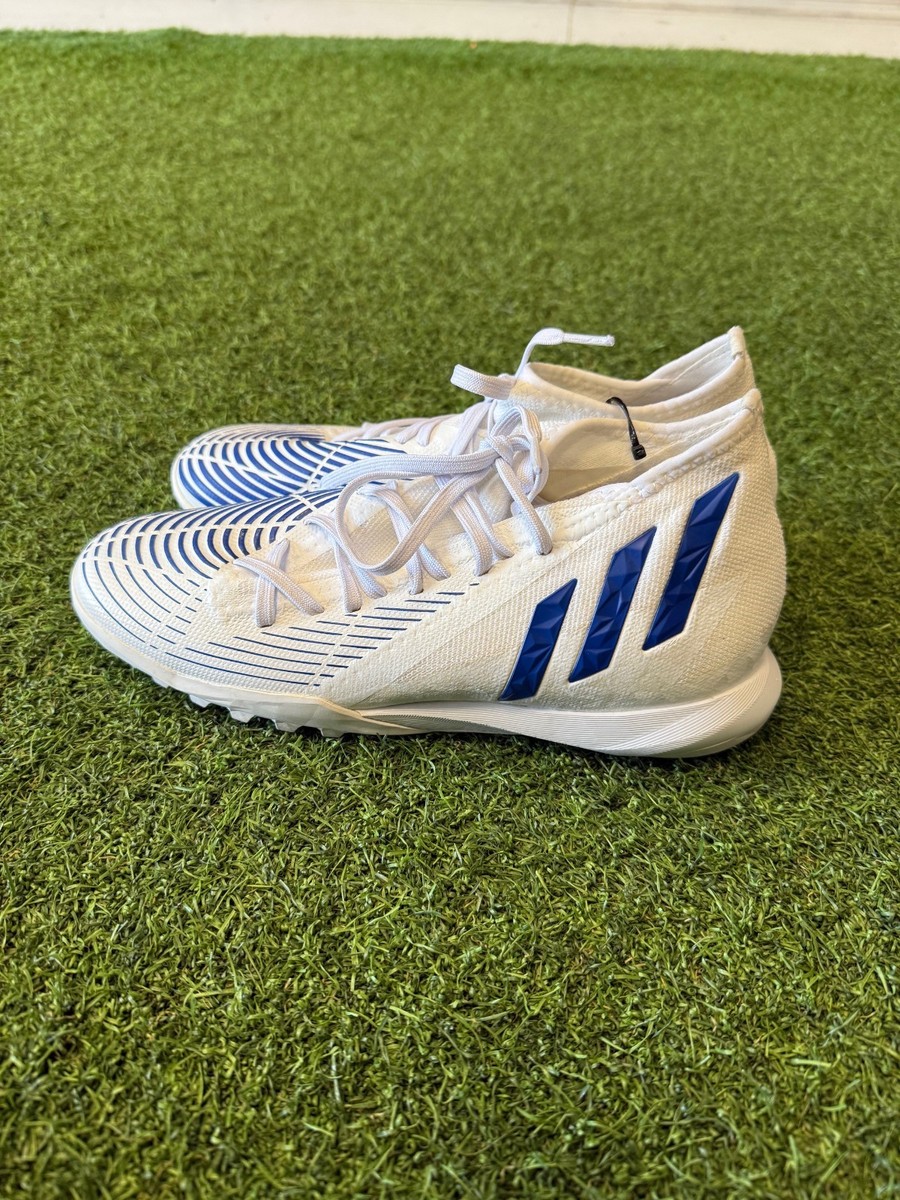 adidas Predator Edge.3 Turf Soccer Shoes Size 7.5 - White/Blue | eBay