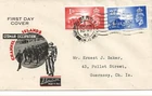 Guernsey, FDC German Occupation/Liberation May 9, 1945;  1948 to Guernsey