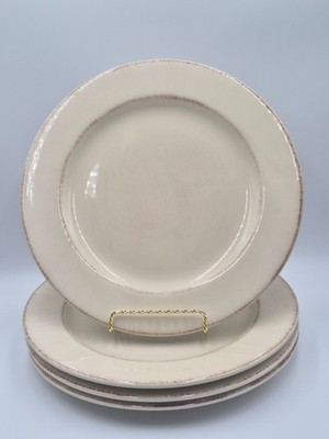   4 piece PIER 1 Imports TOSCANA IVORY 11  Dinner Plate Set