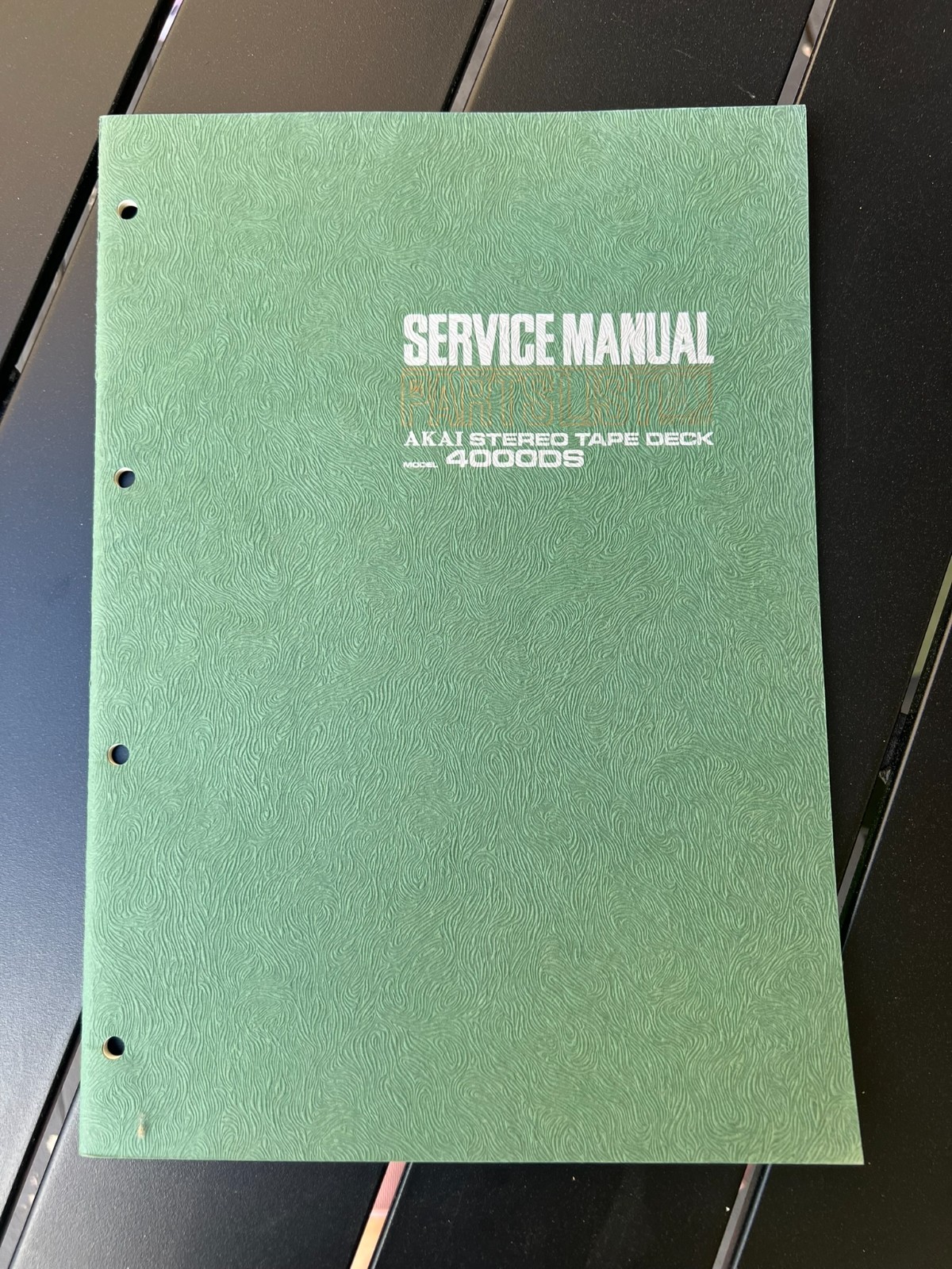Original AKAI 4000DS Tape Deck Service Manual / Schematic / Parts List