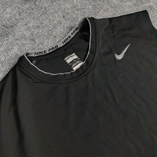 Nike Pro Men's XL Dri-Fit Athletic Sleeveless Tank Top Shirt Black Sports Gym