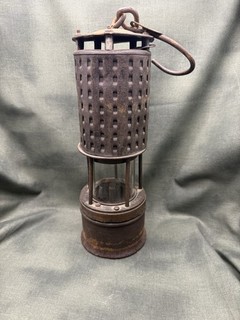 Antique Coal Mining Miners Gas Safety Lamp