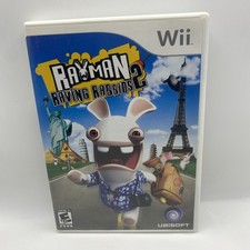Rayman Raving Rabbits 2 - Nintendo Wii Tested With Manual