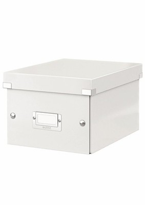 Leitz A5 Storage Box, Click and Store Range 60430001 - Small, White White Small
