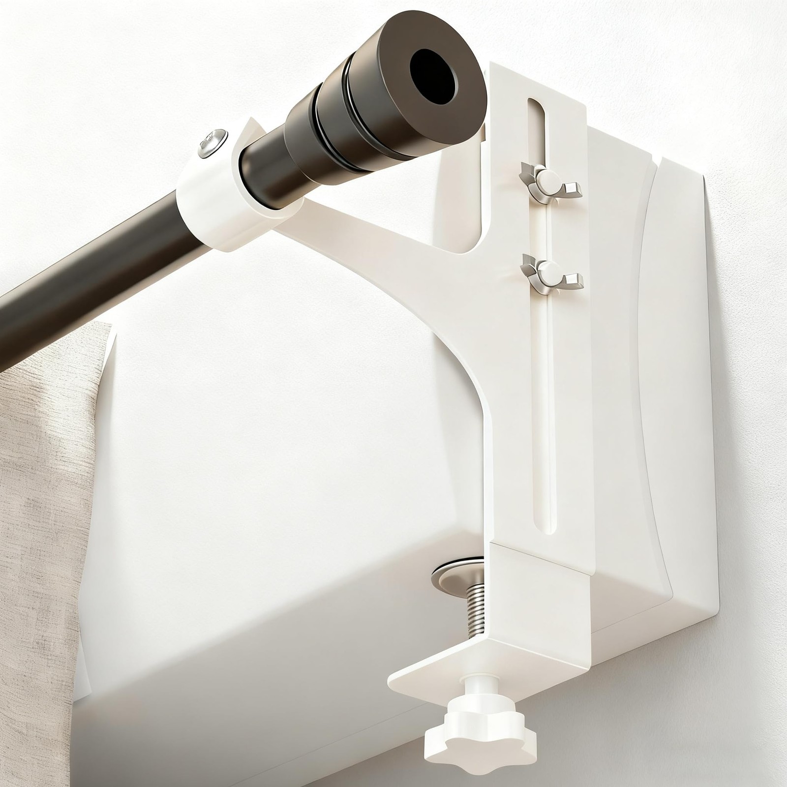 Supports de tringle sans perçage barre rideau fixation universelle fenêtre PVC