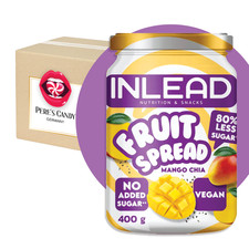 Inlead Fruit Spread Mango Chia – Fruchtaufstrich mit 80% Mango -vegan- 400g Glas