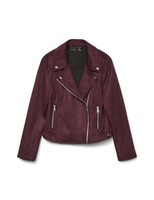 Vero Moda Vmjose Jacke Kurz Kunstleder Damen, GrößE M, Schwarz, Noos