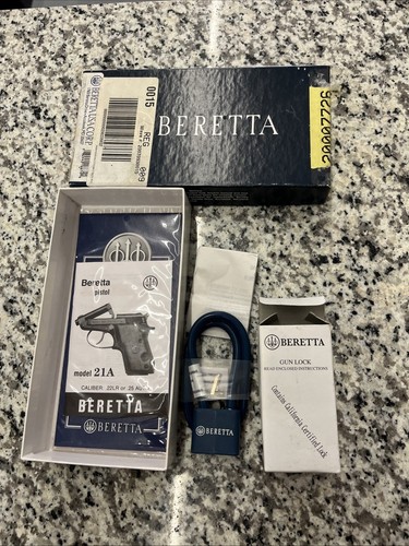 BERETTA 21A Caja Vacía con .22 LR Manual del Propietario Original 22pgs