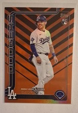 2025 Topps Update Series - Rookie Debut Dalton Rushing #US256 Holiday Orange...