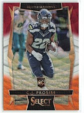 C.J. Prosise RC 2016 Panini Select Tri-Color Seattle Seahawks #88