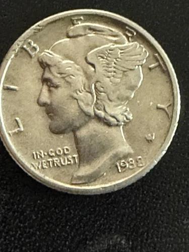 1938 P Mercury Dime AU