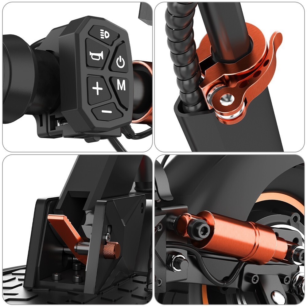 iENYRID S+ 1000W Electric Scooter 28Mph Max Speed 10''Foldable E-SCOOTER 30Miles