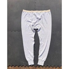 Bass Pro Shops Mens XL waffle Long Johns Thermal Underwear White VTG cozy