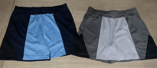 2 Paar Abercrombie Kids Active Shorts Color Block grau, schwarz, blau Jungen 11/12 - Bild 1 von 8