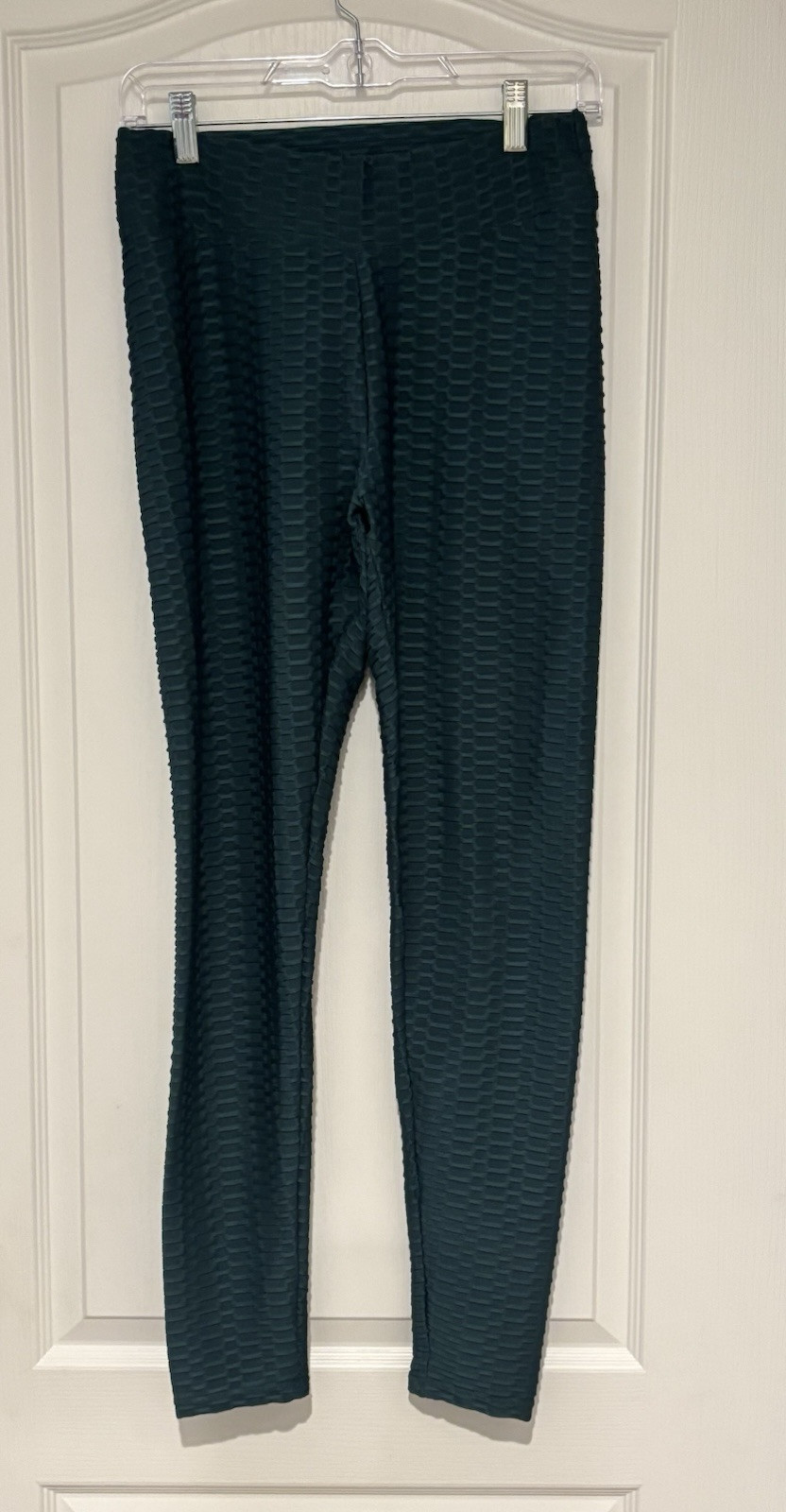 Women Yoga Pants Hip Leggings Honeycomb Trousers Running  Booty Scrunch Leggings-image