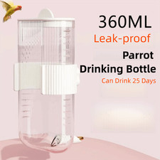 Pet Cage Parrot Feeder Large Capacity Separation Anti-splash Integrated US