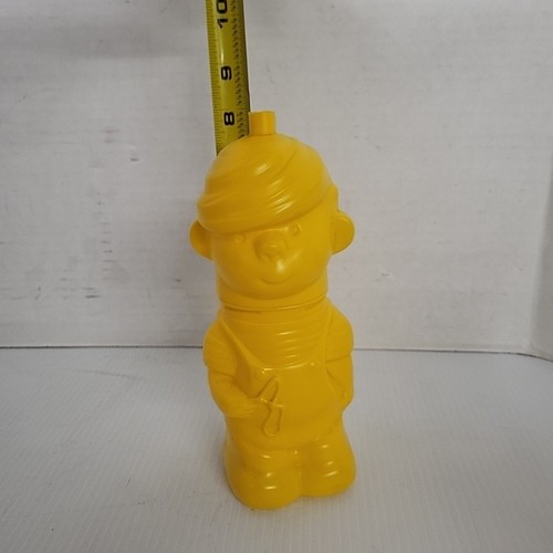 1995 Dairy Queen Dennis The Menace Drink Cup Yellow Plastic 2 Piece - Picture 5 of 5