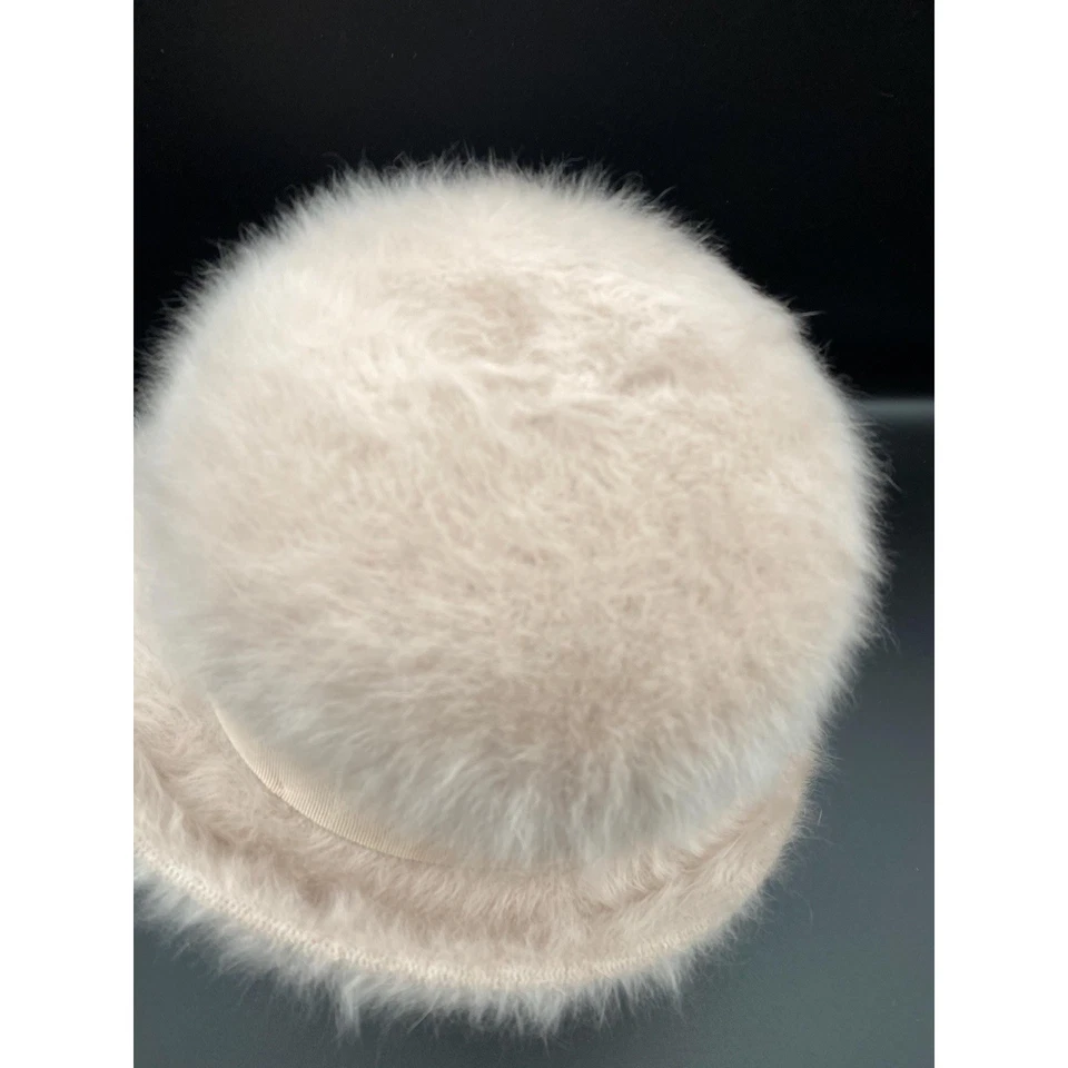 Vintage 1960s KANGOL Fuzzy Angora Pink Bucket Hat Made in England - Image 4 of 4