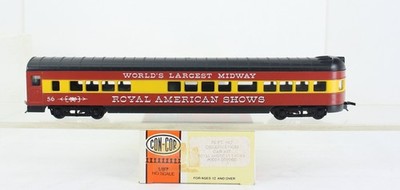HO Con-Cor Royal American Shows 72  Observation Passenger Car Circus #968