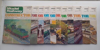 Model Railway Constructor magazines 1976 bundle x 11 Jan - Nov