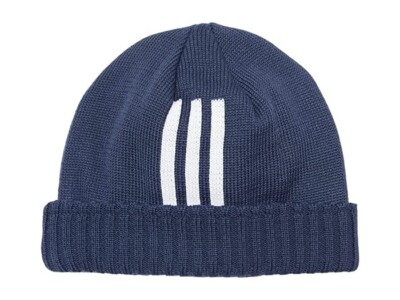 Adidas 3 Stripe NEW Unisex Golf Kids Fashion Beanie Hat Cap Blue One Size $25
