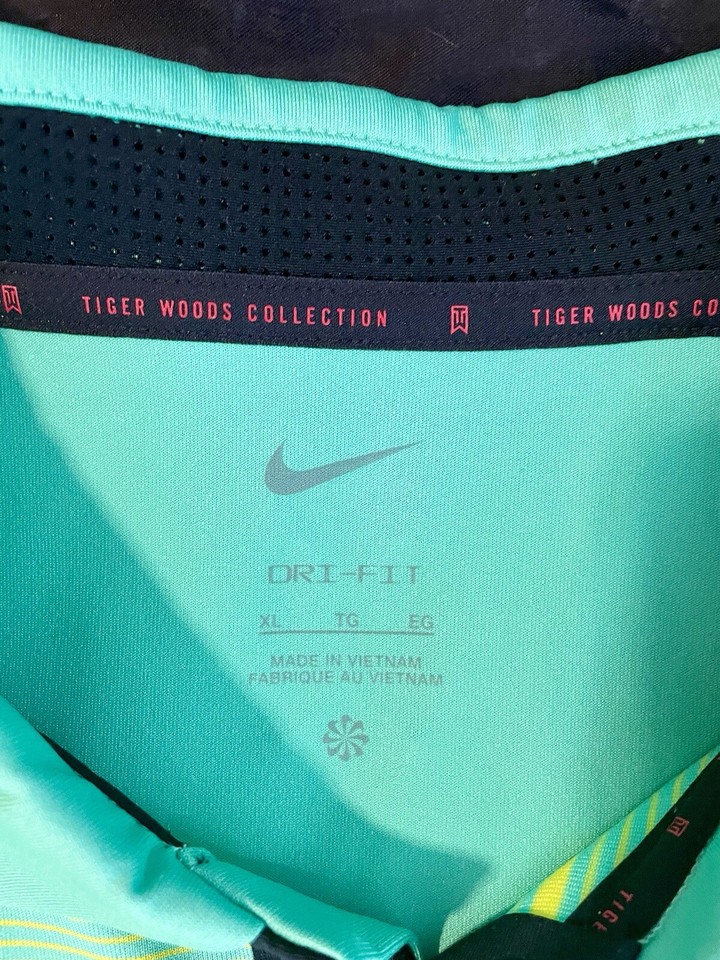 Nike DriFit Tiger Woods Collection Mens XL Short Sleeve Golf Polo