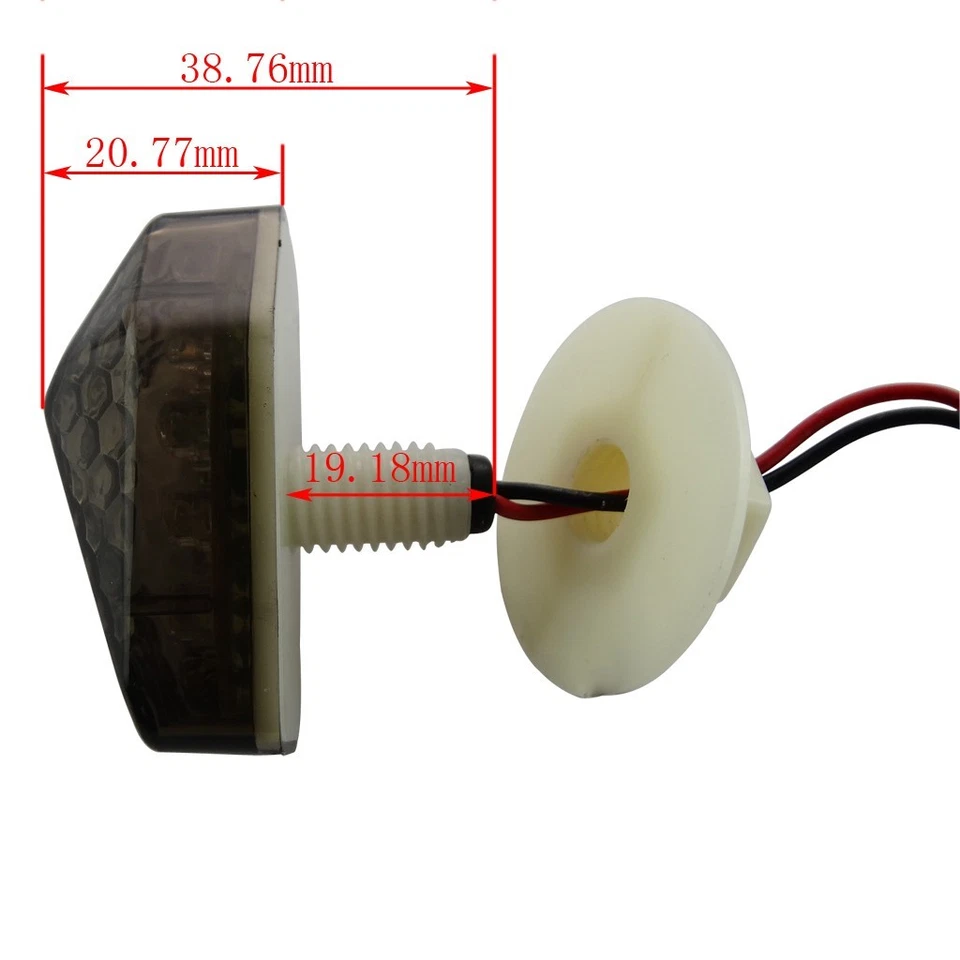 Luces LED de humo para Suzuki GSXR 600 750 1000 2001 2002 2003 2004 Foto 3 de 4