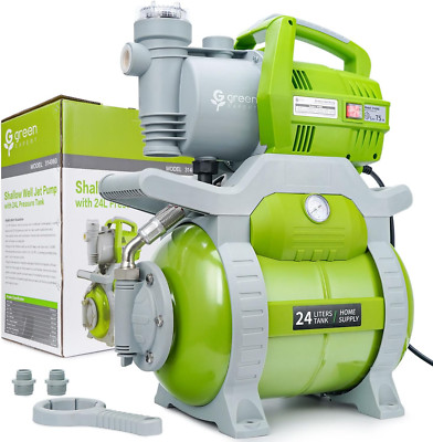 Green Expert 1/2HP Shallow Well Pump Max Head 125FT w/ 20/45 PSI Pressure Switch