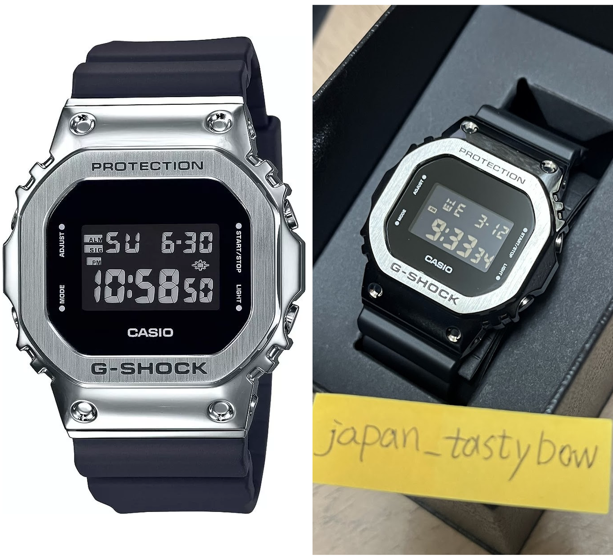 Casio G-SHOCK GM-5600-1JF Digital Stainless Steel Bezel Casio G-SHOCK GM-5600-1JF Digital Stainless Steel Bezel
