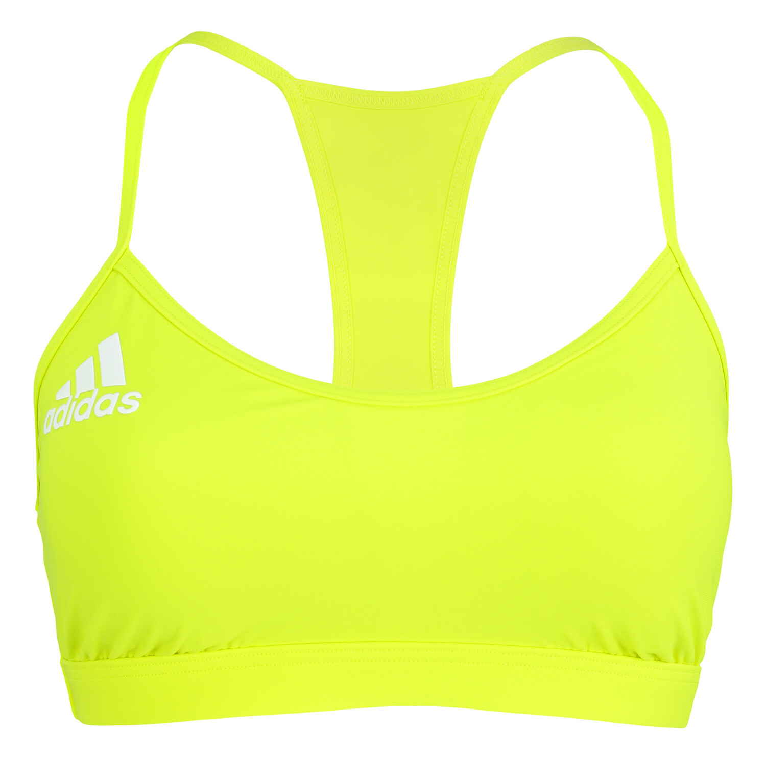 Женский пляжный бюстгальтер-бикини Adidas, ярко-желтый