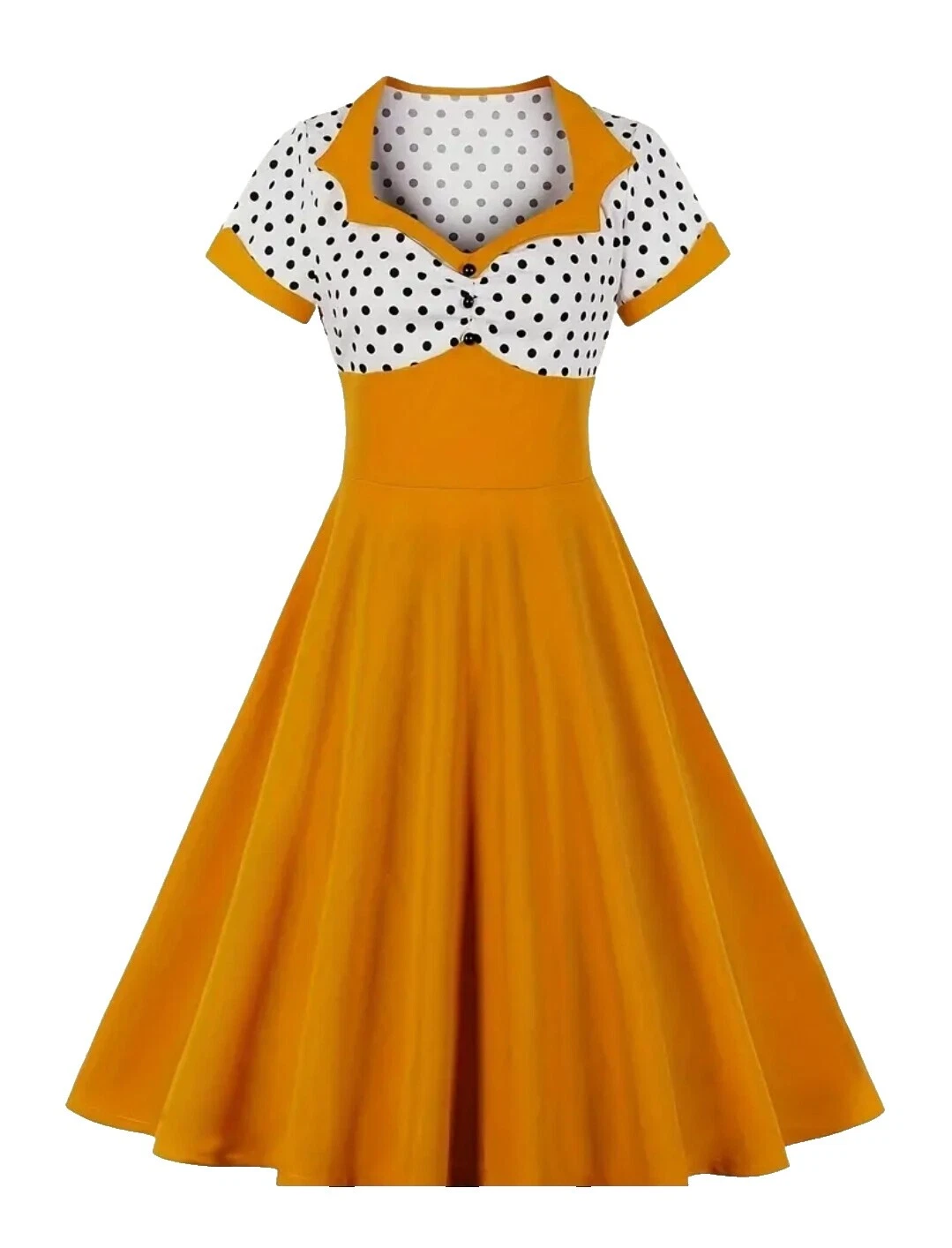 Платья деловые в горошек ретро женские