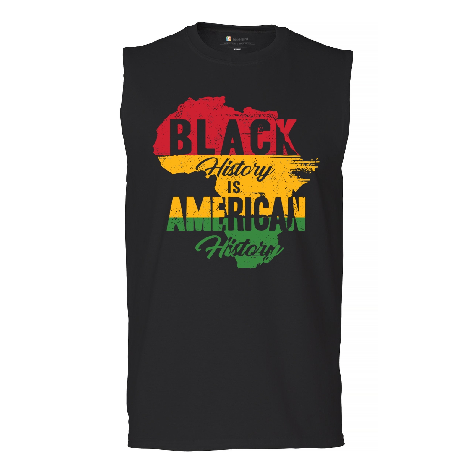 ALTRA Camicia Muscolare Black History Is American History Black Lives Matter Uomo