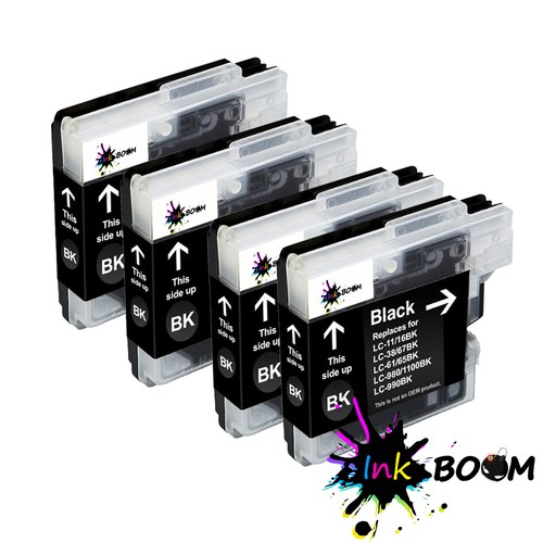Buy 4 Black Ink Cartridge fits Brother 