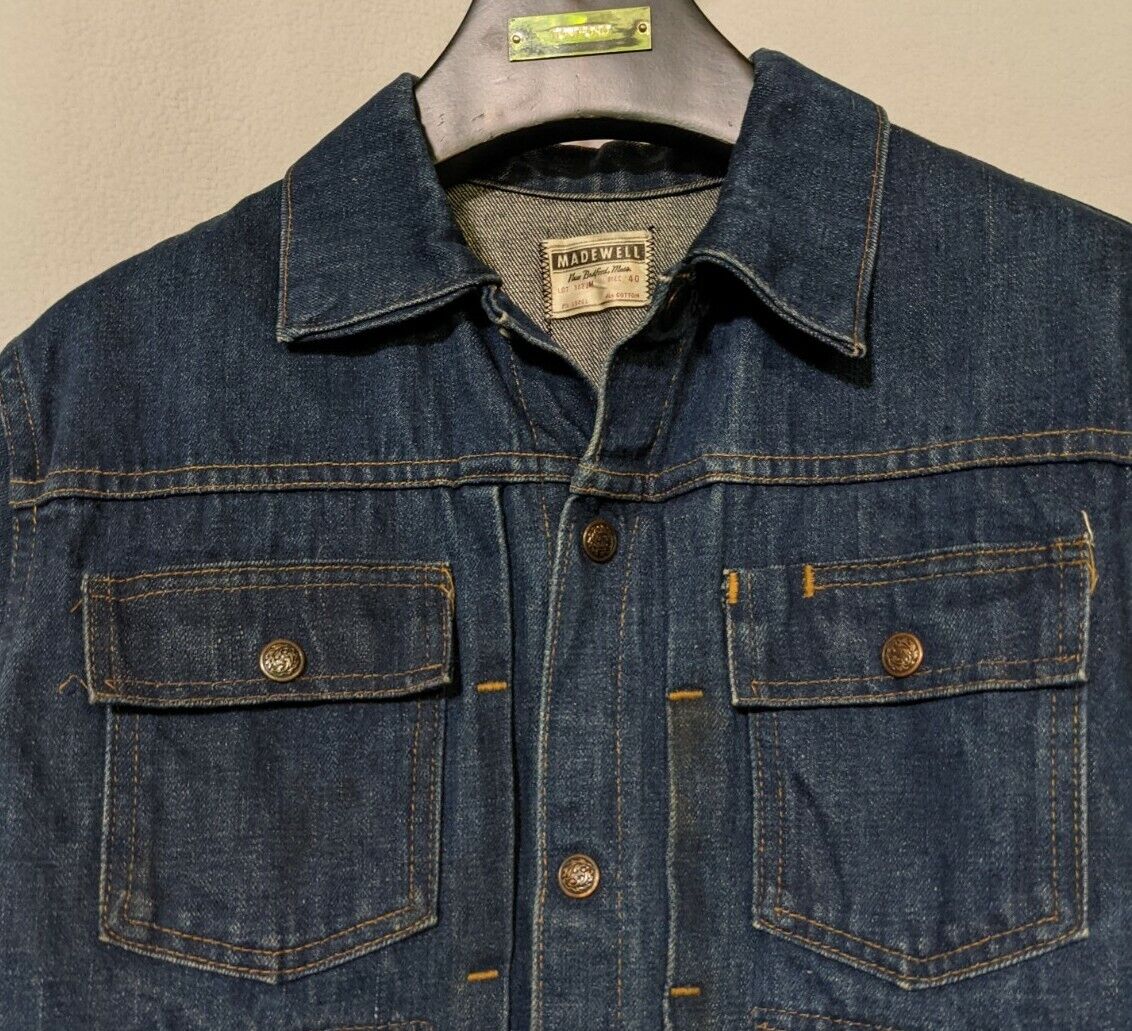 Madewell Vintage 1950s Denim Workwear Pleated Jacket Madewell Vintage 1950s Denim Workwear Pleated Jacket