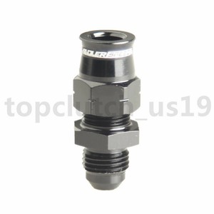 Details About 6an An6 Straight Male To 3 8 Quot 0 375 Hard Line Tube Adapter Black