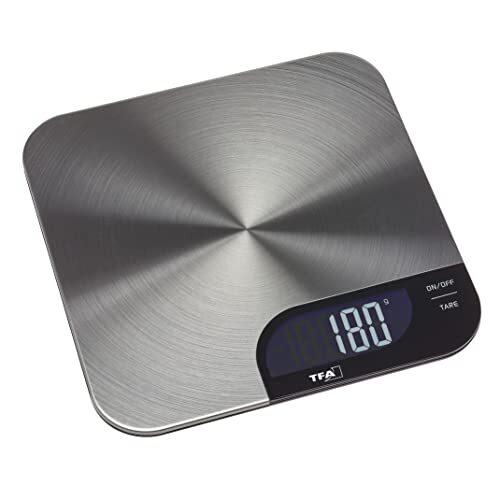 TFA Dostmann Bilancia da cucina digitale Cheesecake, 50.2006.60, facile da pulir