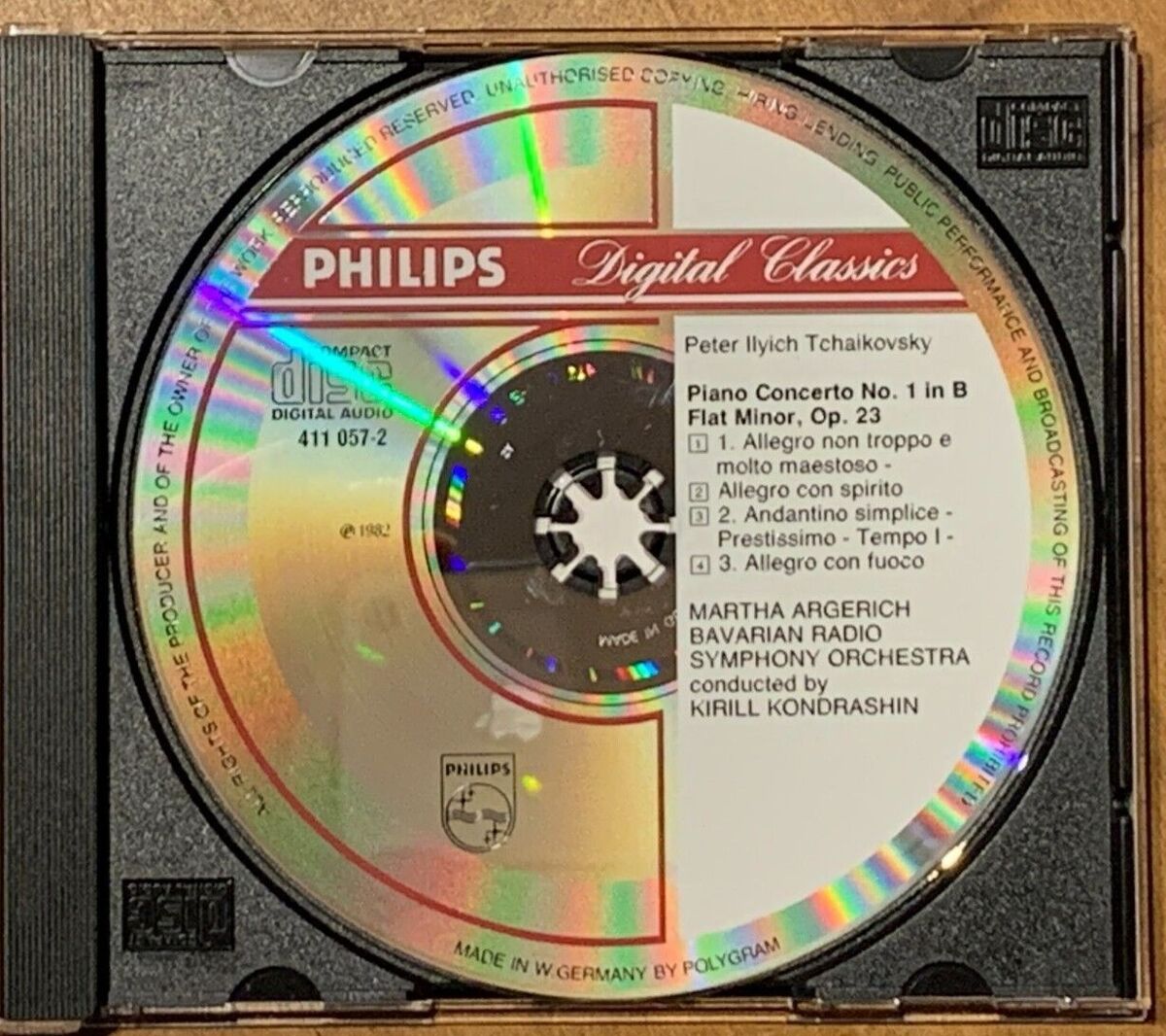 Tchaikovsky Piano Concerto 1 MARTHA ARGERICH KIRILL KONDRASHIN Orig Philips CD 28941105721 | eBay Tchaikovsky Piano Concerto 1 MARTHA ARGERICH KIRILL KONDRASHIN Orig Philips CD 28941105721 | eBay