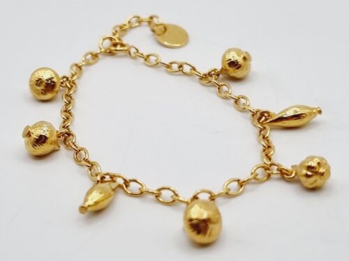 Alex Monroe Know your Onions Bettelarmband Gold Sterling Silber Neu - Bild 11 von 22