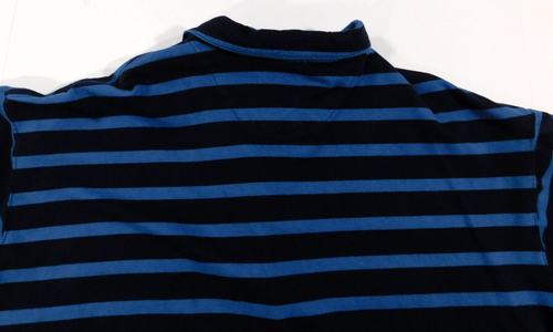 Vintage GUESS Short Sleeve Blue Striped Shirt Men's XL Soft Button Made in USA - Picture 8 of 11