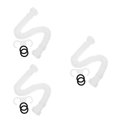  3 Count Flexschlauch Unter Der Spüle Erweiterbarer Waschbeckenabfluss