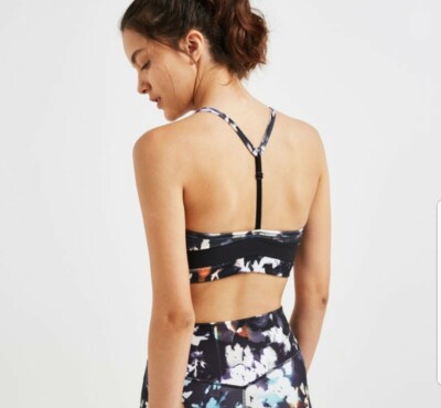 nike indy floral sports bra