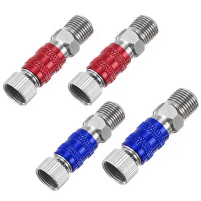 2pcs Airbrush Quick Release Disconnect Adapter 1/8'' For Plug Adpter Fitting Hose