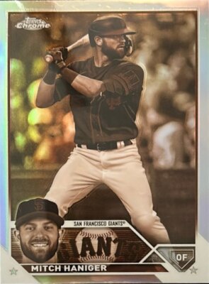 2023 Topps Chrome #122 Mitch Haniger Sepia Refractor