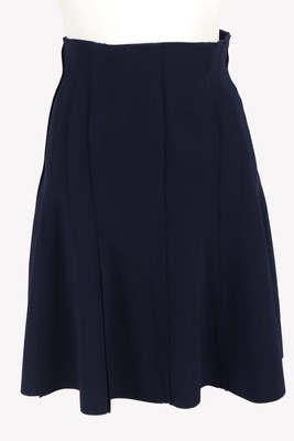 Norma Kamali Damen Rock Gr. 32 Blau A-Linie Skirt Minirock