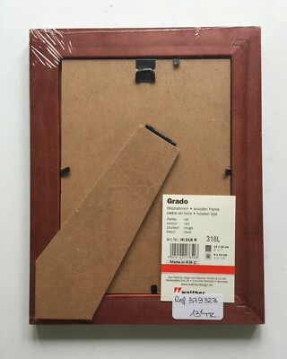 Cadre Photo WALTHER DESIGN Rouge 13x18 Cm Avec Passe-partout 9x13 – Bois Naturel, Fabriqué En Europe