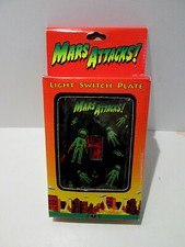 Mars Attacks VINTAGE Lightswitch plate PRIMAL LITE iNC VERY RARE NIB 1996