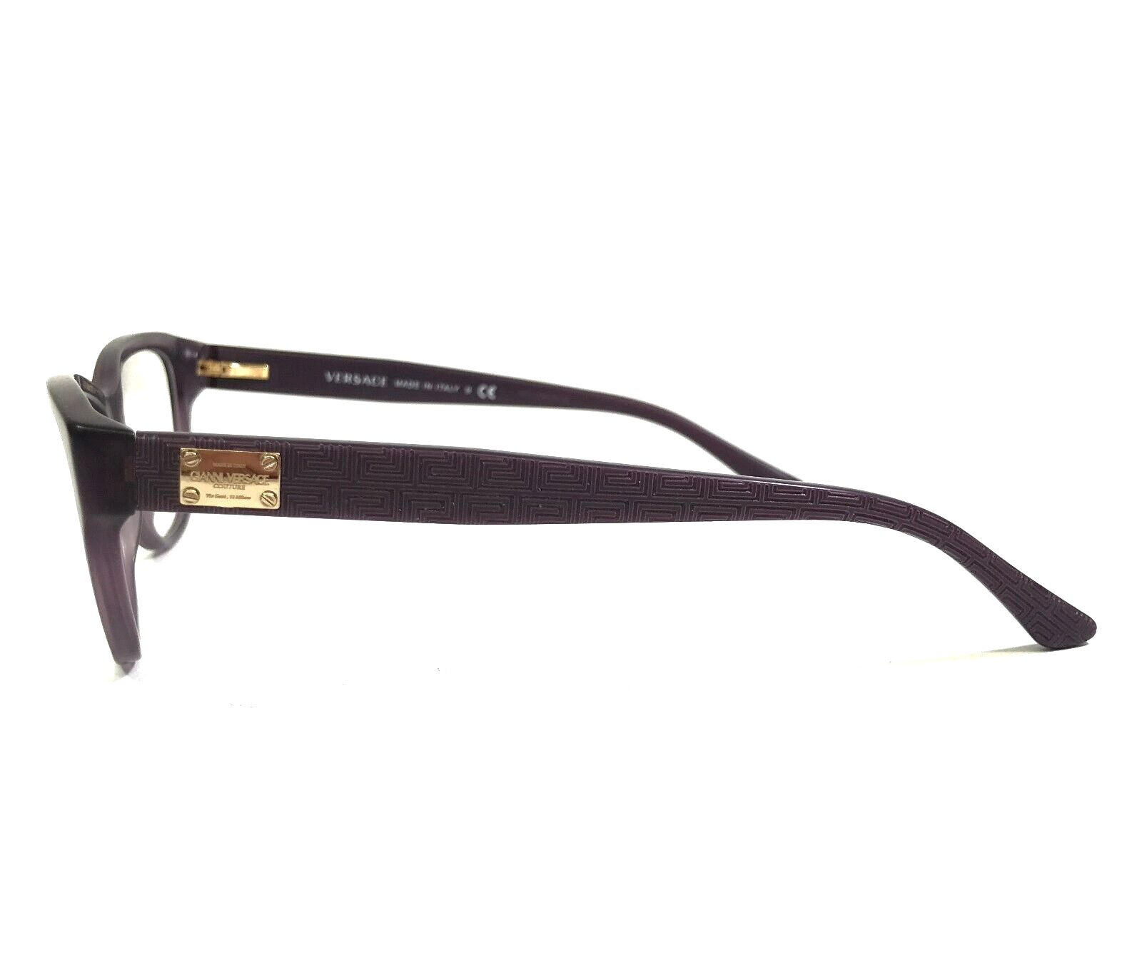 Versace Eyeglasses Frames MOD.3204 5029 Clear Purple Cat Eye Full Rim 53-15-140 thumbnail 6