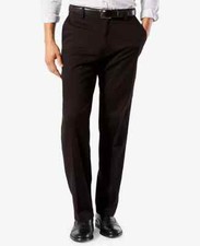 Dockers Men's Easy Classic Fit Khaki Stretch Pants Black 38 X 30