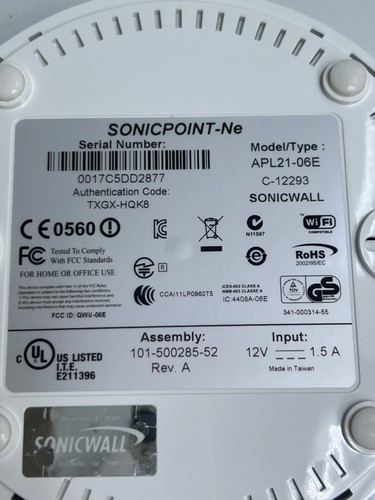 SonicWALL APL21-06E SonicPoint-NE Wireless AP avec PD-3501G/AC - Photo 8/16