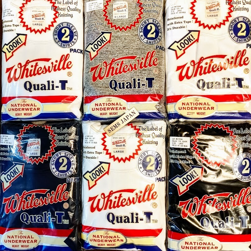 WHITESVILLE 2-PACK T-SHIRT WV73544 White Black Toyo Enterprise